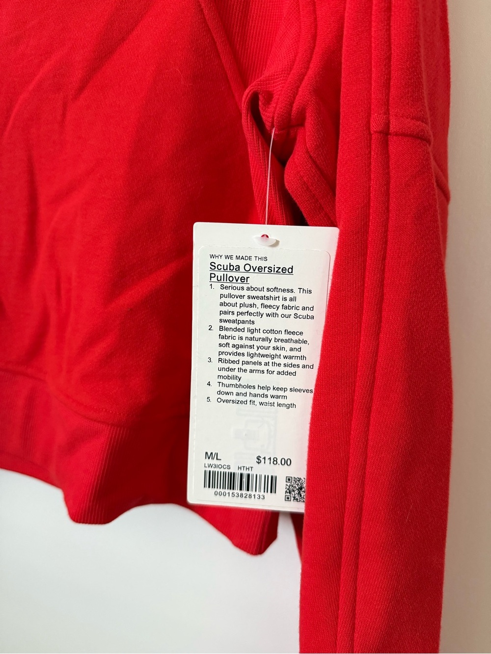 NWT Lululemon Scuba Oversized Pullover - Picture 2 of 5